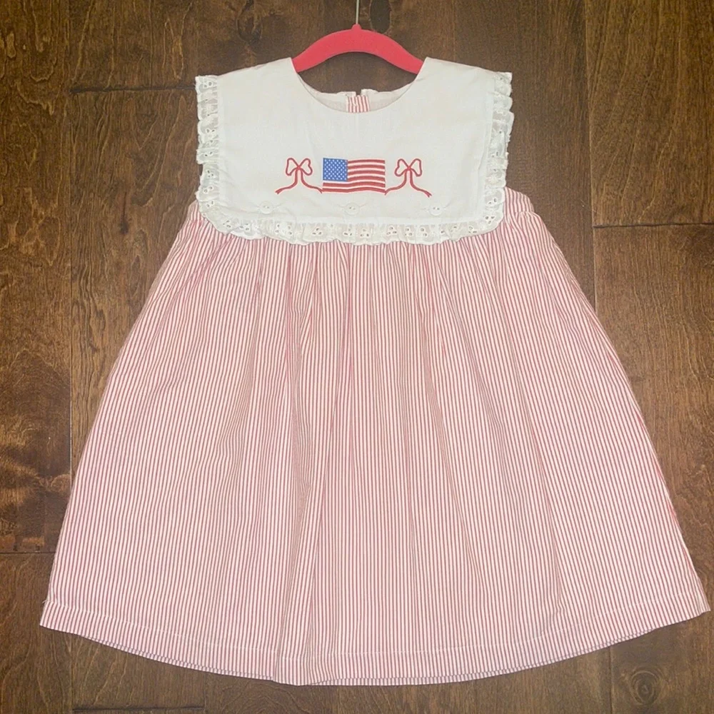 NWOT Posh Pickle Red White and Bows Dress - size 6 - price is firm